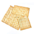 IMPODIO Placemat Tatakan Anyaman Bambu Ukuran 20x30cm - background putih