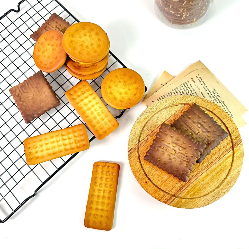 IMPODIO Cookies Artificial - Biskuit Palsu Dekorasi Foto Makanan