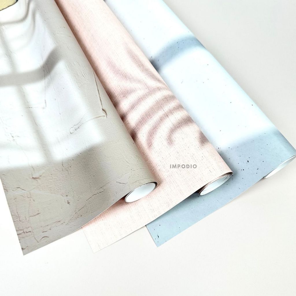 IMPODIO Background Paper Motif Siluet jendela dan daun Ukuran 50x70 cm - Latar Belakang Aesthetic Alas Fotografi Backdrop Produk