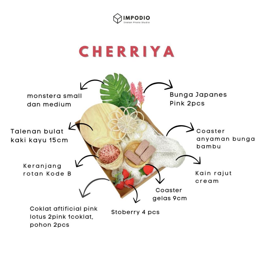 Paket Gift Valentine - Props kayu unik IMPODIO