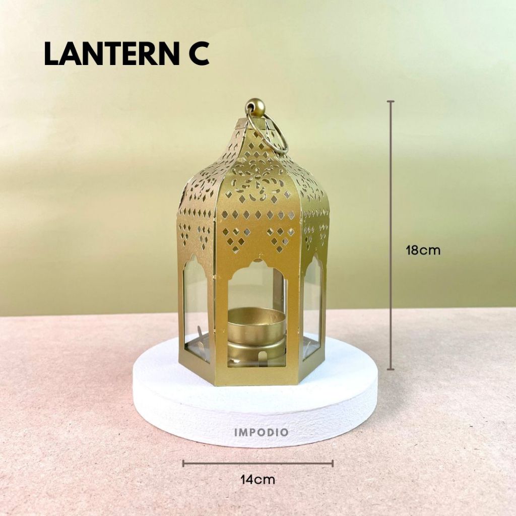 IMPODIO Lampu lentera dekorasi hari raya minimalist - accessories photography