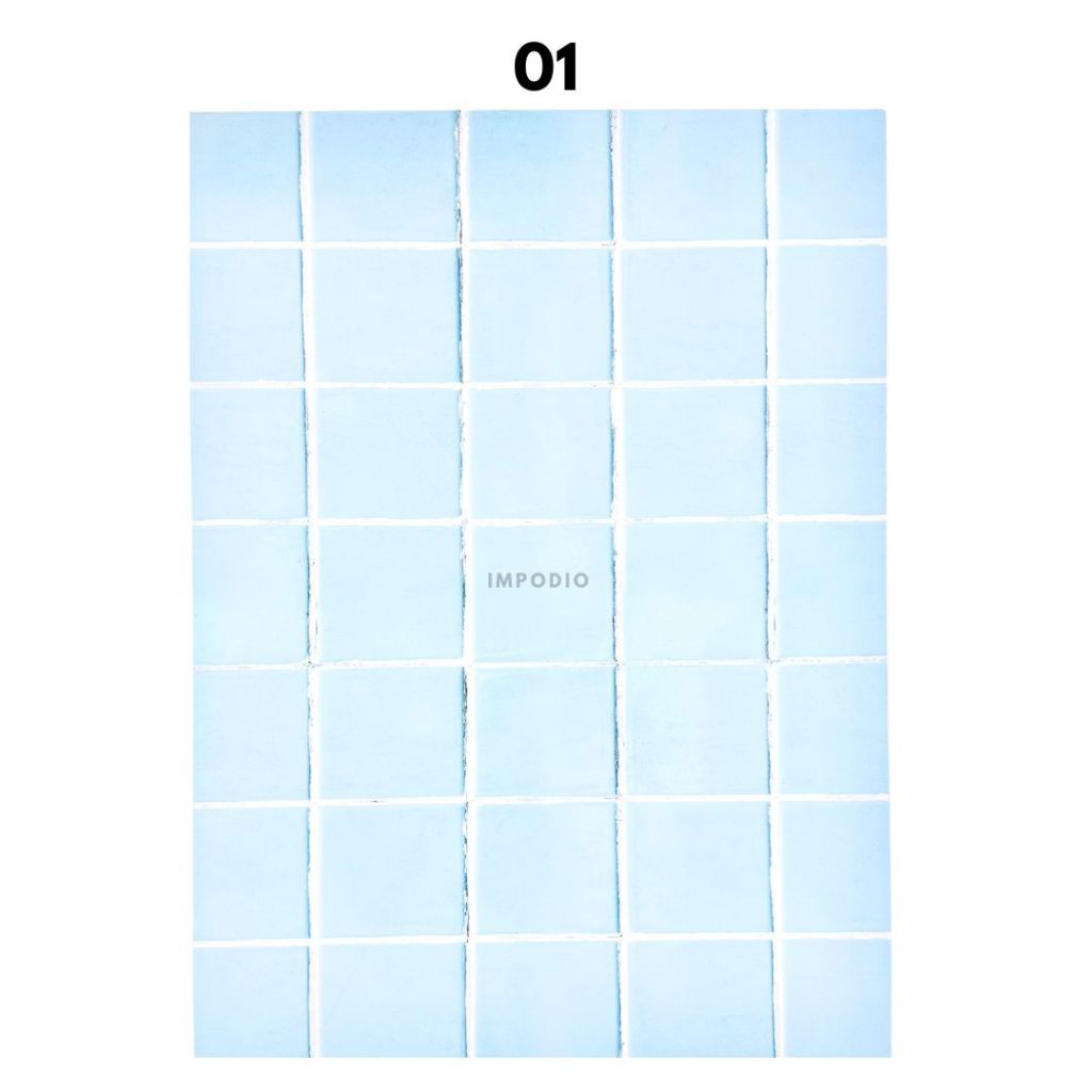 IMPODIO Alasfoto papan motif mosaic dinding 60x44 cm - background foto hardboard