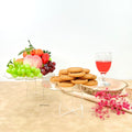 IMPODIO Stand Cake Acrylic Flower Wavy - close up