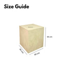 IMPODIO Podium Texture Display Kotak Akrilik Transparan - background putih