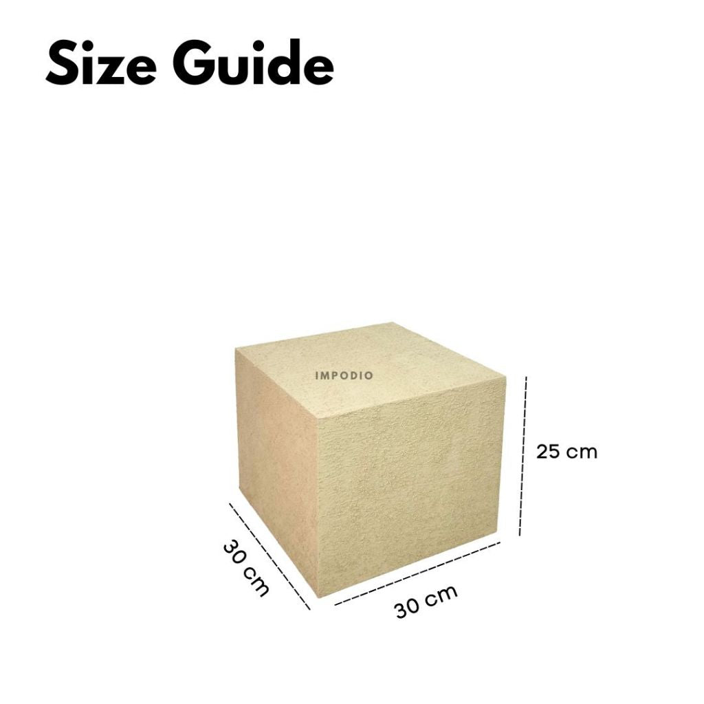 IMPODIO Podium Texture Display Kotak Akrilik Transparan - Podium Display Pajangan Sepatu Aksesoris Dekorasi