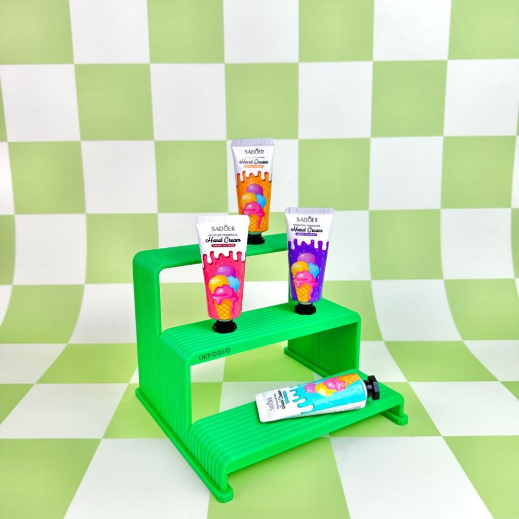 IMPODIO Tangga Display 3 Tingkat Bahan Resin thermoplastic - Rak Pajangan Miniatur / Koleksi / Action figure