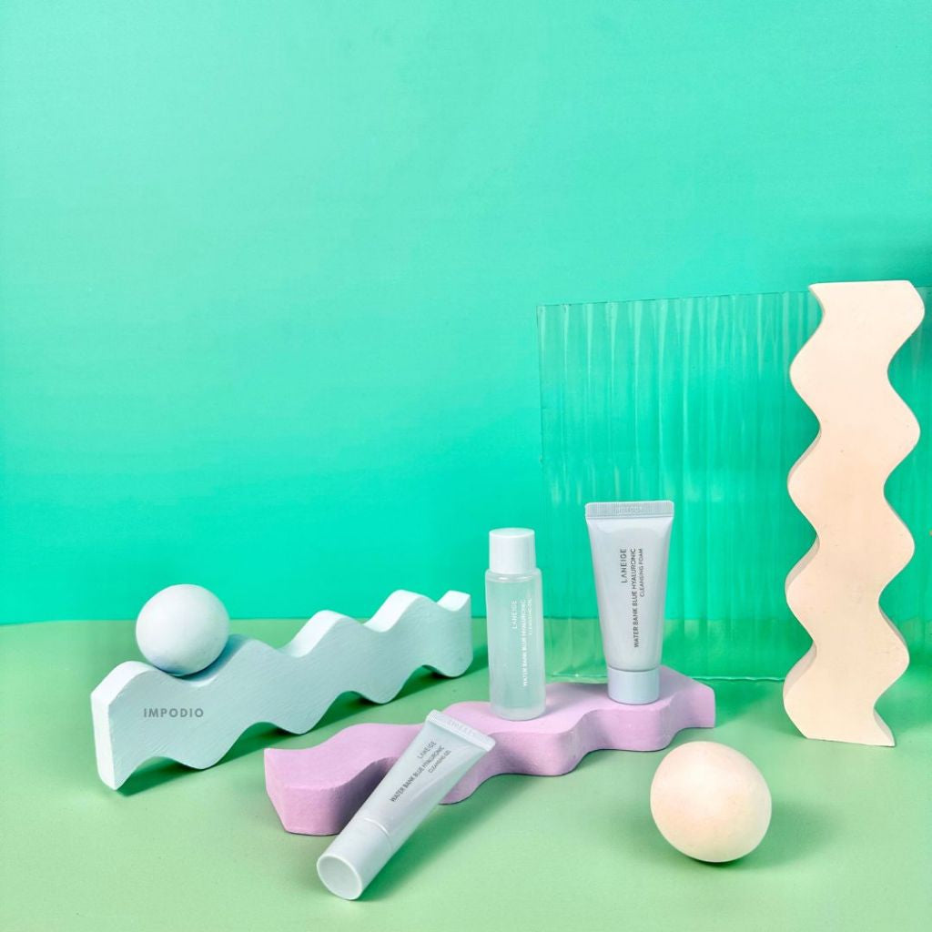 IMPODIO Geometry Wave Irregular Colorful - Properti Foto Produk Display Props Photography