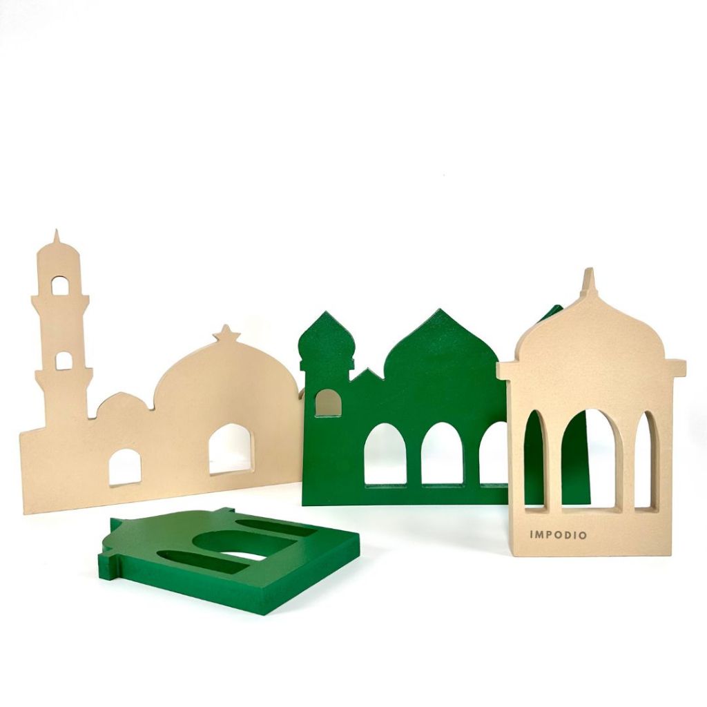 IMPODIO Dekorasi Masjid Tema Middle Eastern Props Ramadhan - Dekorasi Lebaran Eid Mubarak props foto produk