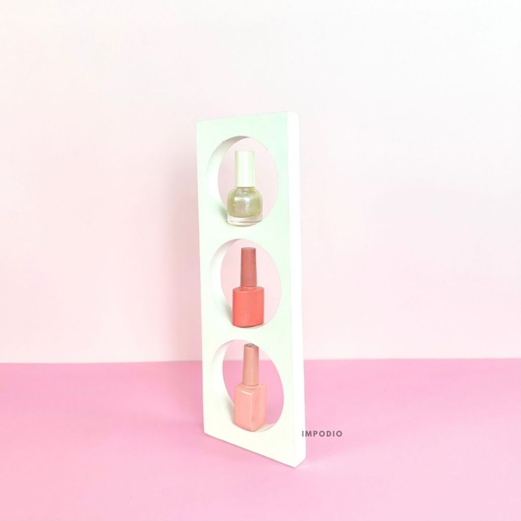 IMPODIO Geometry Triple Circle Cut Out Display - Dekorasi Props Photography Product