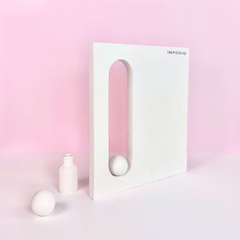 IMPODIO Geometry Window Oval Panel - Display Produk Jendela Props Photography Product