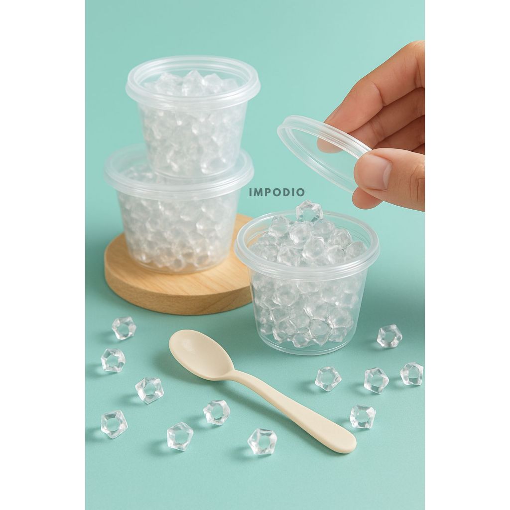 IMPODIO Kerikil es batu artificial Extra Small - ice cube fake props foto (PER CUP)