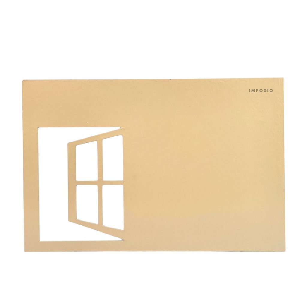 IMPODIO Dekorasi jendela geometris - pengatur bayangan artistik - latar belakang foto produk estetik