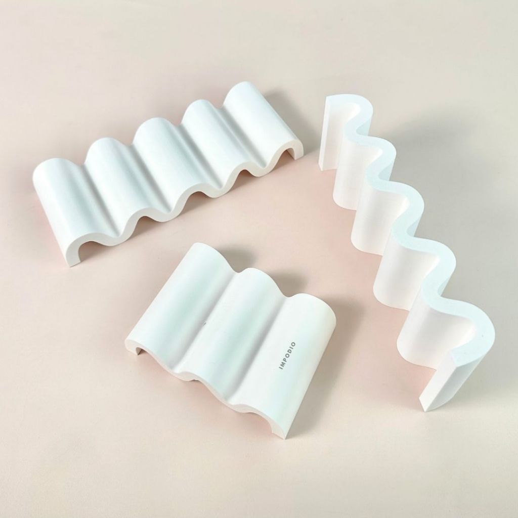 IMPODIO Geometry Wave Shape Nordic Style - Props Photography Display Product