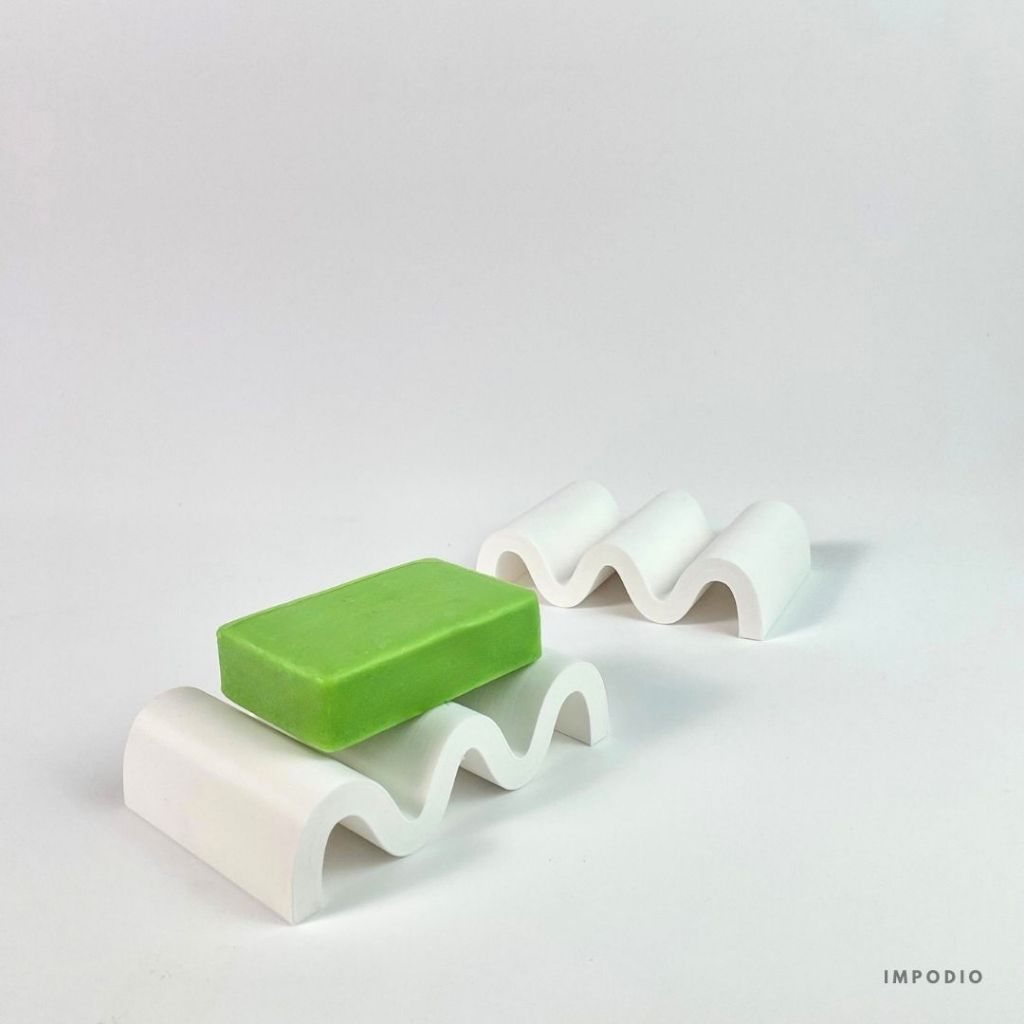 IMPODIO Geometry Wave Shape Nordic Style - Props Photography Display Product