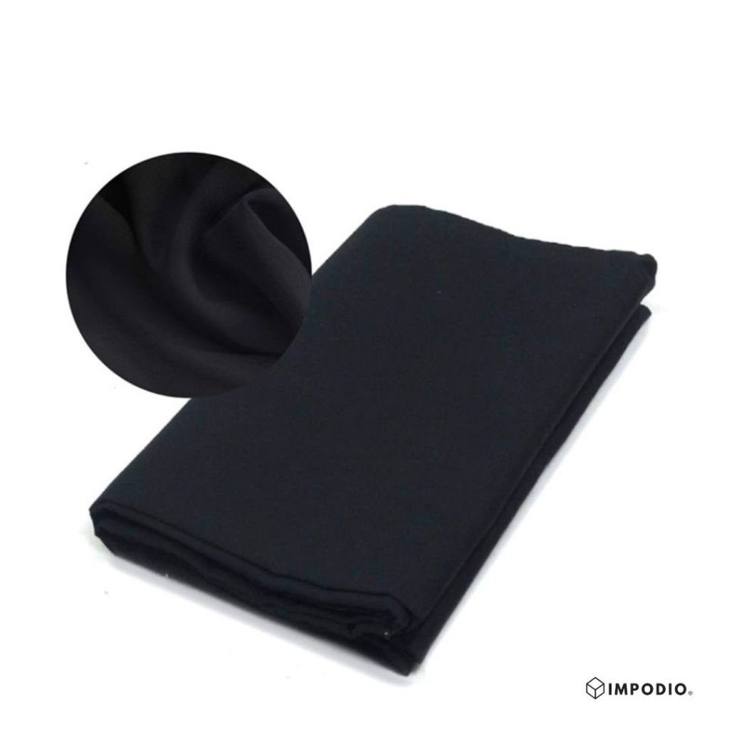 Kain Backdrop Studio HITAM untuk Fotografi IMPODIO ukuran 150cm x 200cm