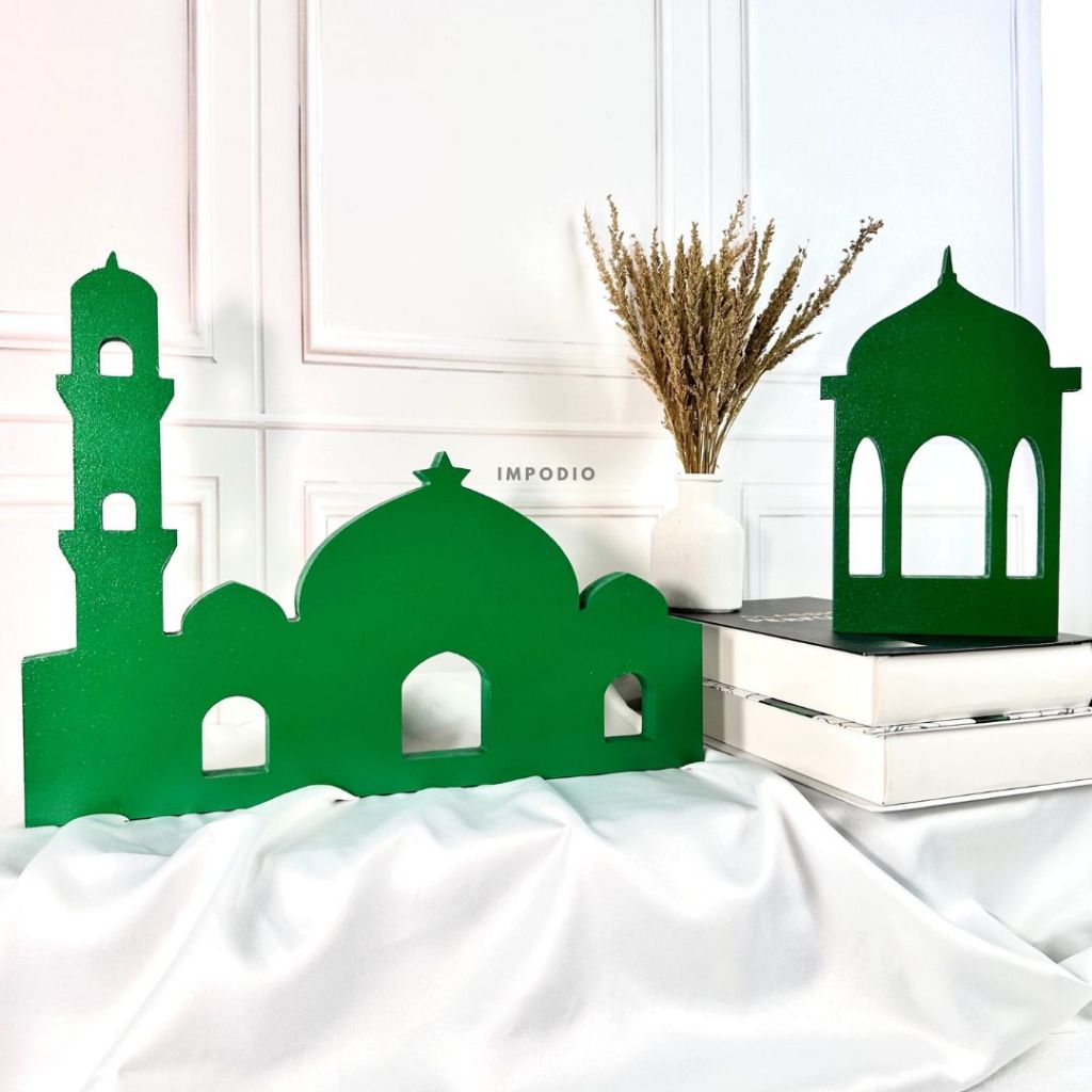 IMPODIO Dekorasi Masjid Tema Middle Eastern Props Ramadhan - Dekorasi Lebaran Eid Mubarak props foto produk