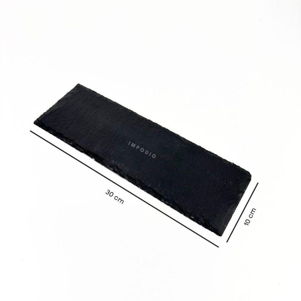 IMPODIO Rounded Stone Steak Piring batu bulat aesthetic high quality props