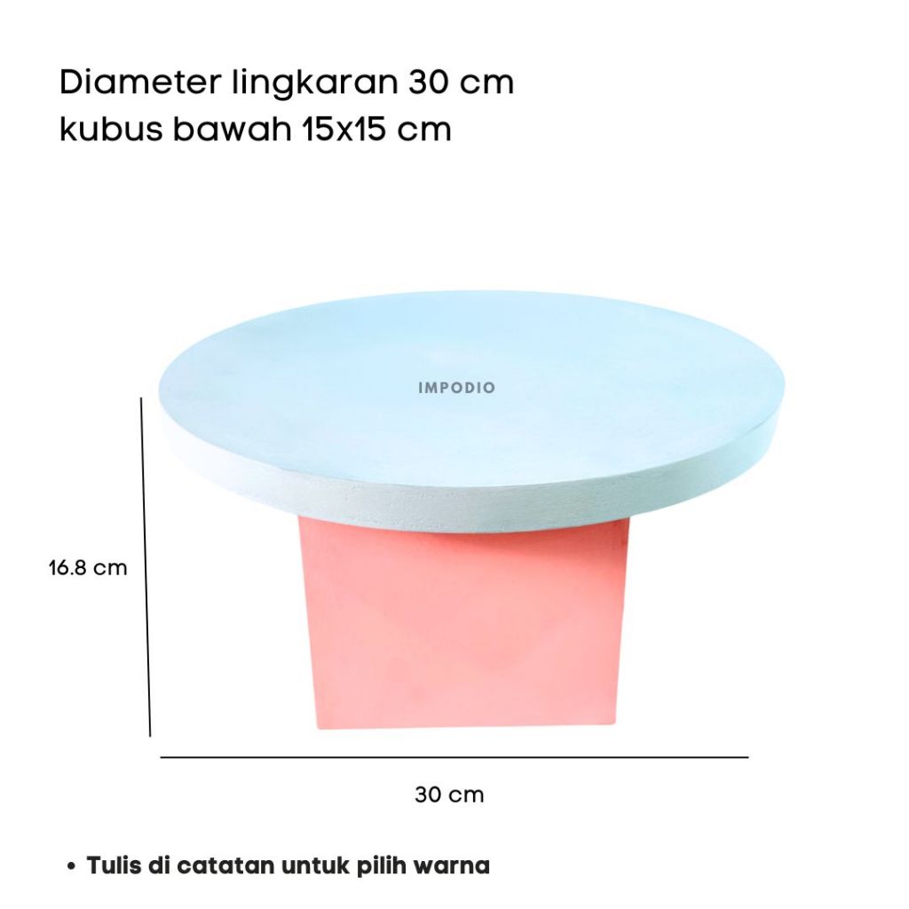 IMPODIO Podium meja display produk serbaguna warna warni - Podium Leveling Photography