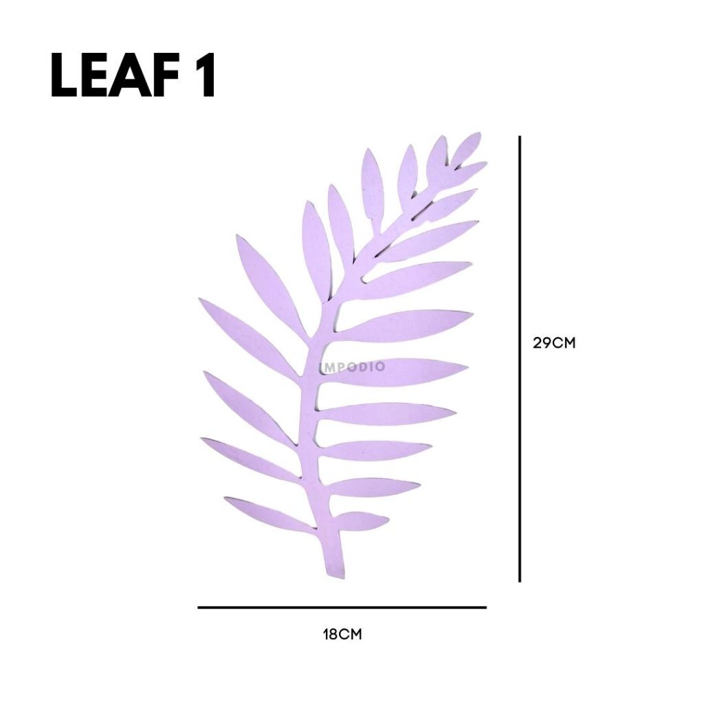 IMPODIO Geometry Mix Shapes Leaf Fruit Butterfly - Ornamen Dekorasi Foto Produk Props Photography