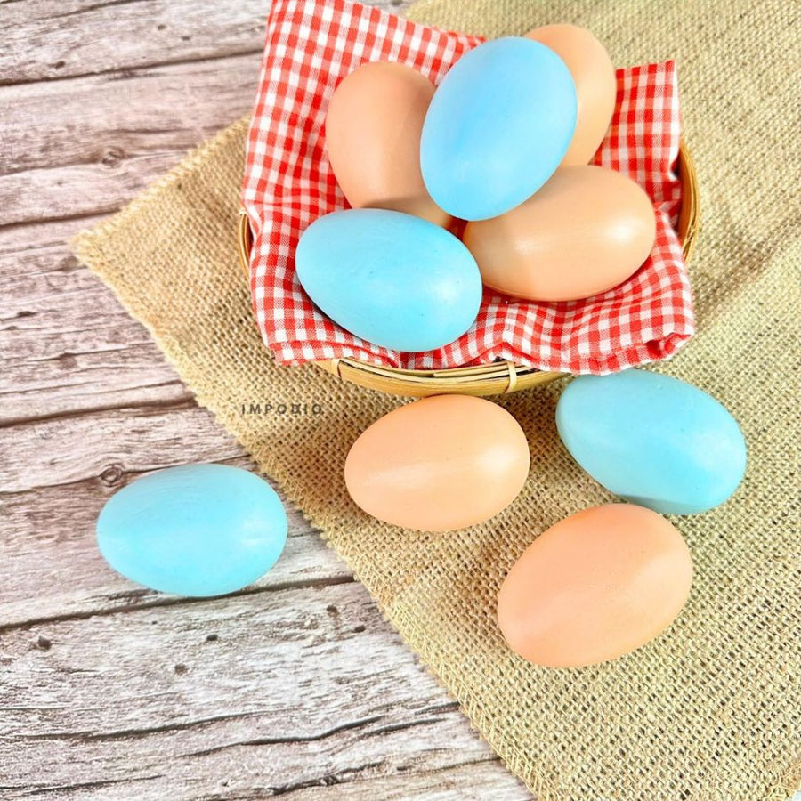 IMPODIO Artificial eggs – telur ayam palsu – props properti fotografi