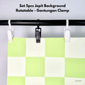 IMPODIO Set 5pcs Jepit Background Rotatable – Gantungan Clamp