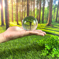 IMPODIO Bola Kristal Fotografi Super JUMBO Size – Crystal Ball - background putih
