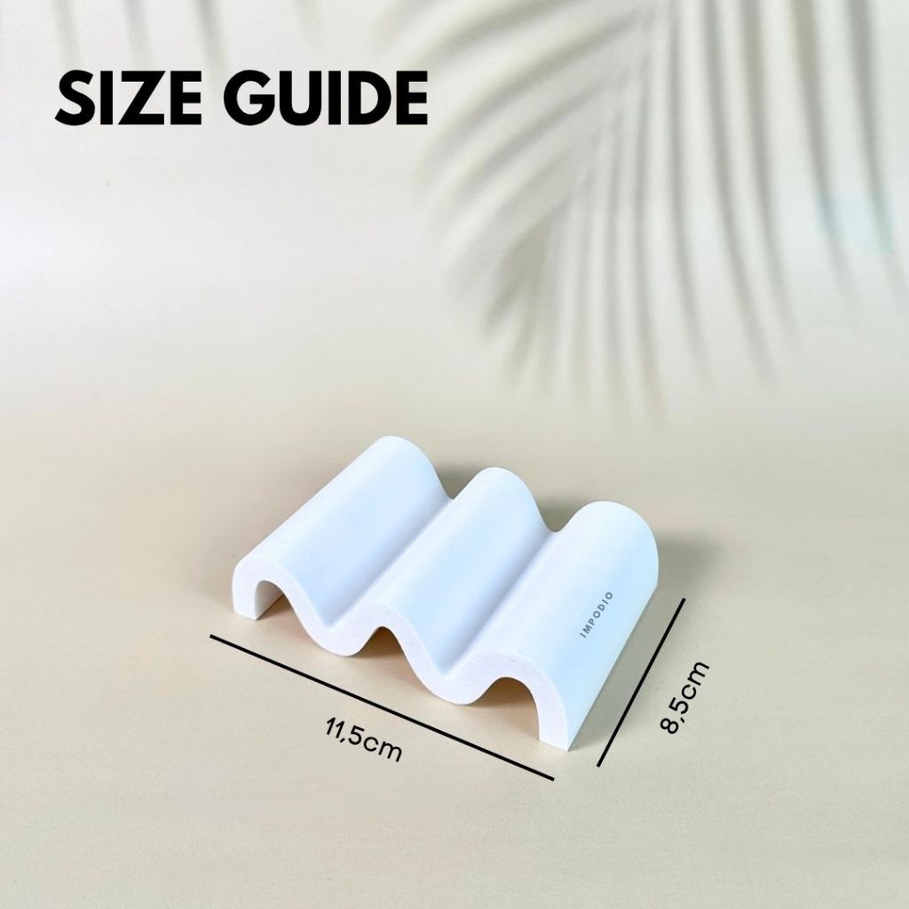 IMPODIO Geometry Wave Shape Nordic Style - Props Photography Display Product