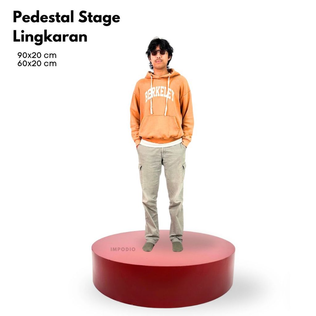 IMPODIO Podium Lingkaran Pedestal Stage Panggung Jumbo - Props Foto Studio Photography