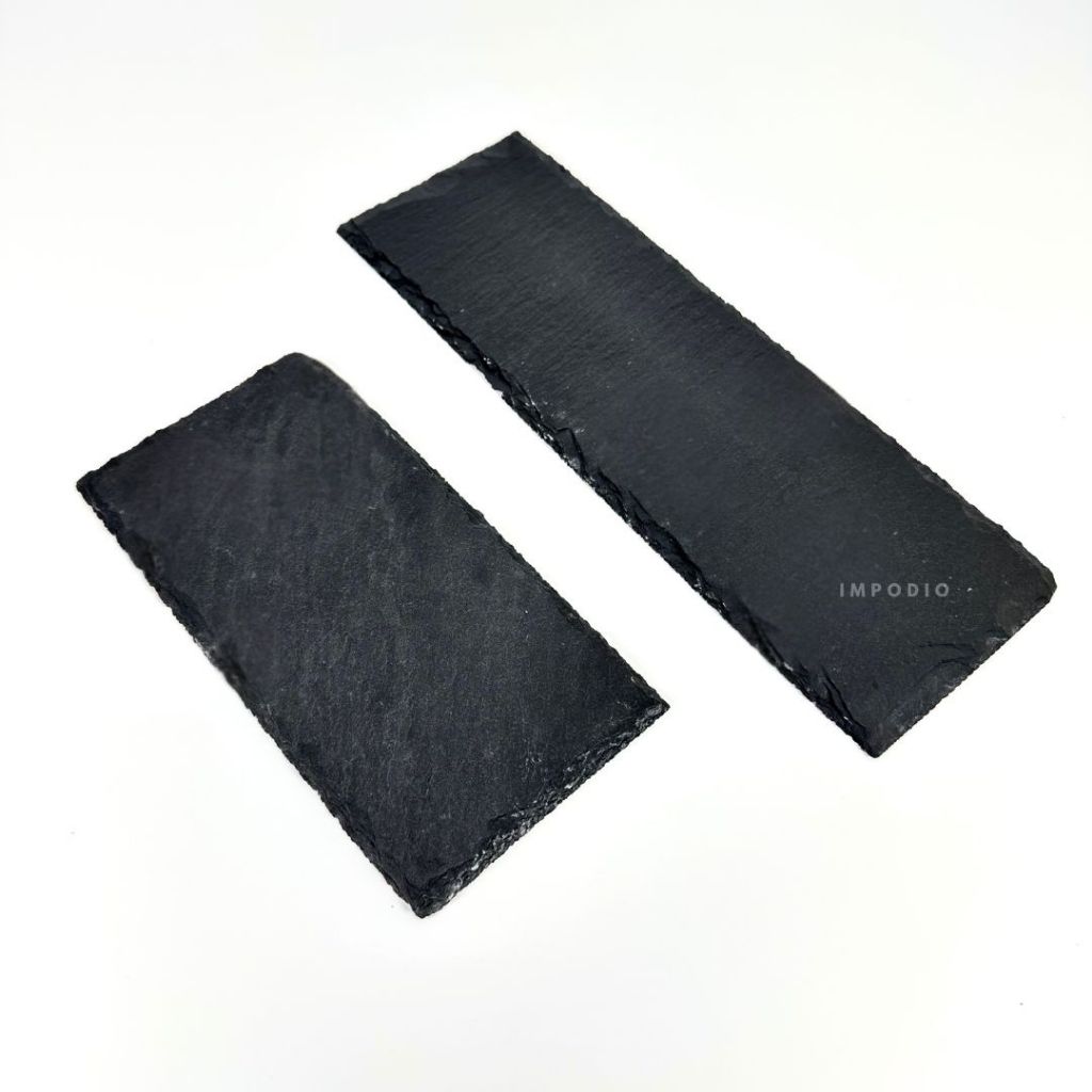 IMPODIO Rounded Stone Steak Piring batu bulat aesthetic high quality props