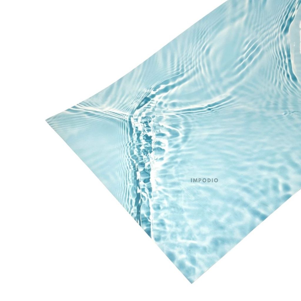 IMPODIO Background Paper Motif Air Water Ukuran 50 x 70 cm - Latar Belakang Pool Aesthetic Alas Fotografi Backdrop Produk