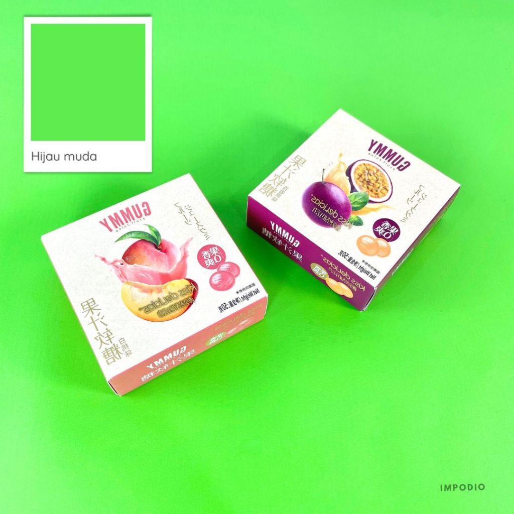 IMPODIO Paket 5 Pcs Packground Polos Playful Pop Pkuran 70x100 cm - detail produk