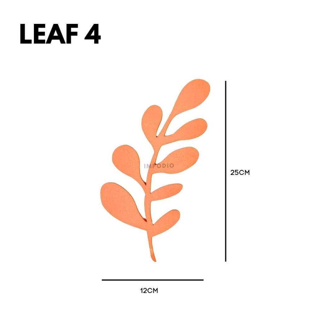 IMPODIO Geometry Mix Shapes Leaf Fruit Butterfly - Ornamen Dekorasi Foto Produk Props Photography