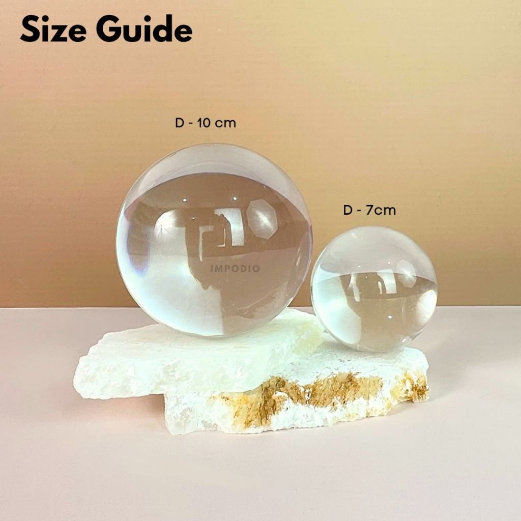 IMPODIO Bola Kristal Fotografi Super JUMBO Size - Crystal Ball Artificial Props Foto