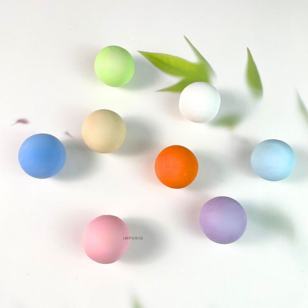 IMPODIO Geometry Bola Mini Colorful Satuan - Dekorasi Props Photography