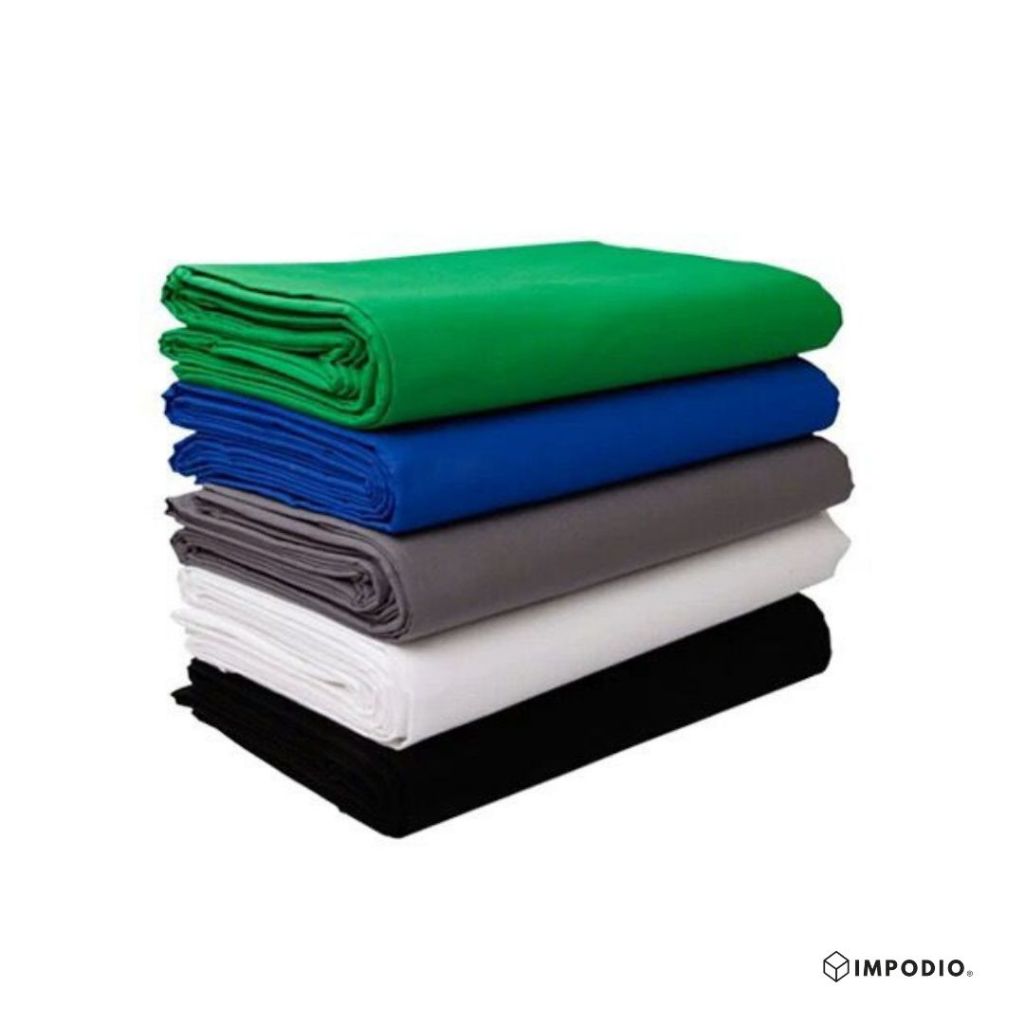 Kain Backdrop Studio HITAM untuk Fotografi IMPODIO ukuran 150cm x 200cm