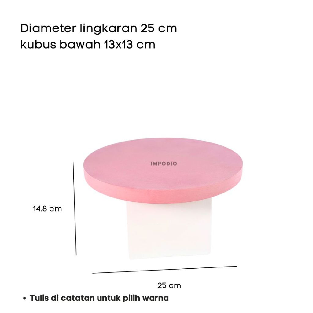 IMPODIO Podium meja display produk serbaguna warna warni - Podium Leveling Photography