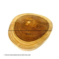 IMPODIO talenan kayu natural – wooden cutting board – props foto - tampak samping