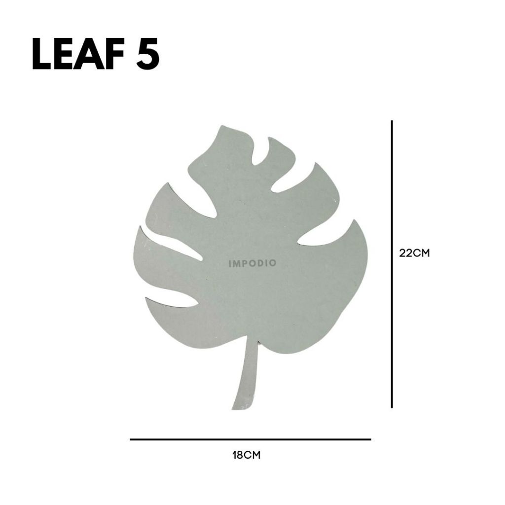 IMPODIO Geometry Mix Shapes Leaf Fruit Butterfly - Ornamen Dekorasi Foto Produk Props Photography