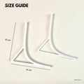 IMPODIO Paket 1 Pasang Penyangga Background Paper Curve - tampak samping