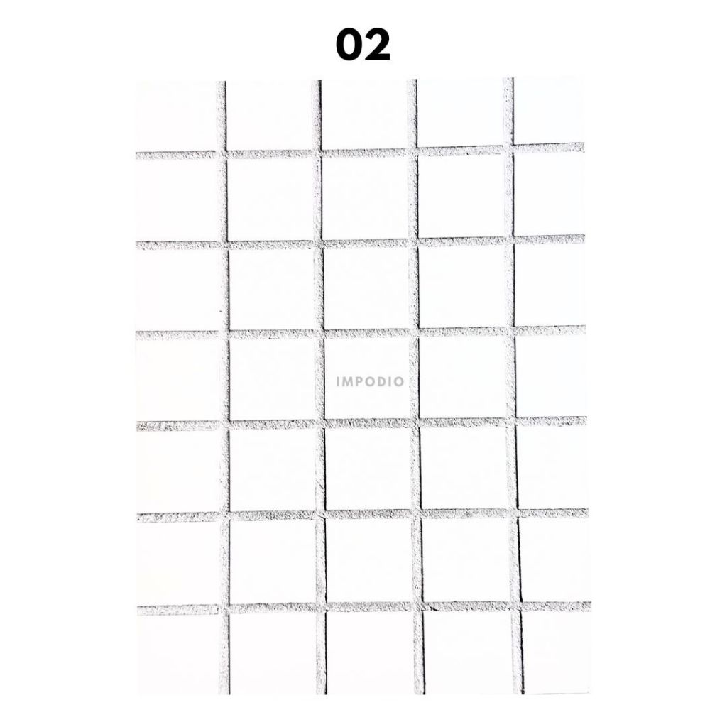 IMPODIO Alasfoto papan motif mosaic dinding 60x44 cm - background foto hardboard