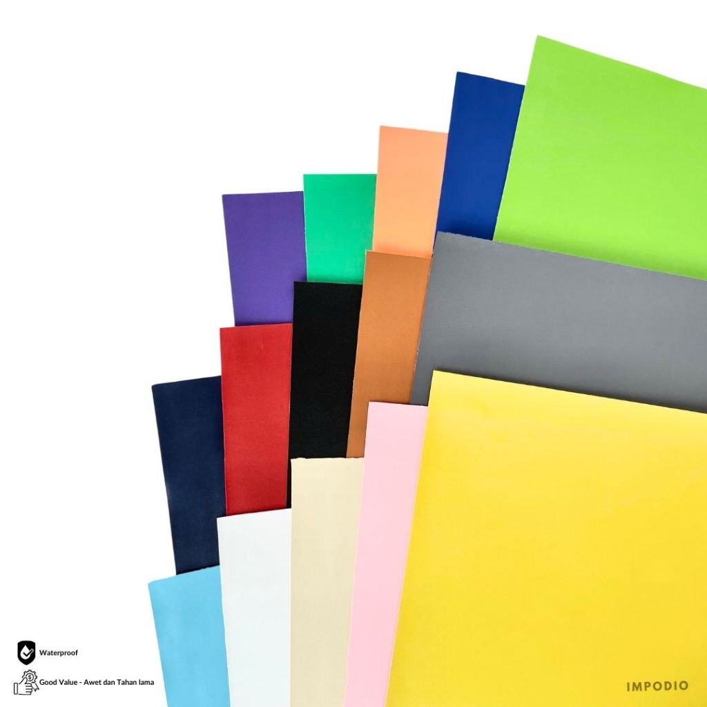 IMPODIO Paket 5 Pcs background Polos Elegant Mood Ukuran 70x100 cm - Backdrop Fotografi Waterproof