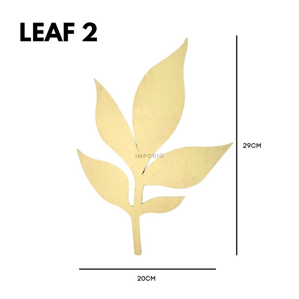 IMPODIO Geometry Mix Shapes Leaf Fruit Butterfly - Ornamen Dekorasi Foto Produk Props Photography