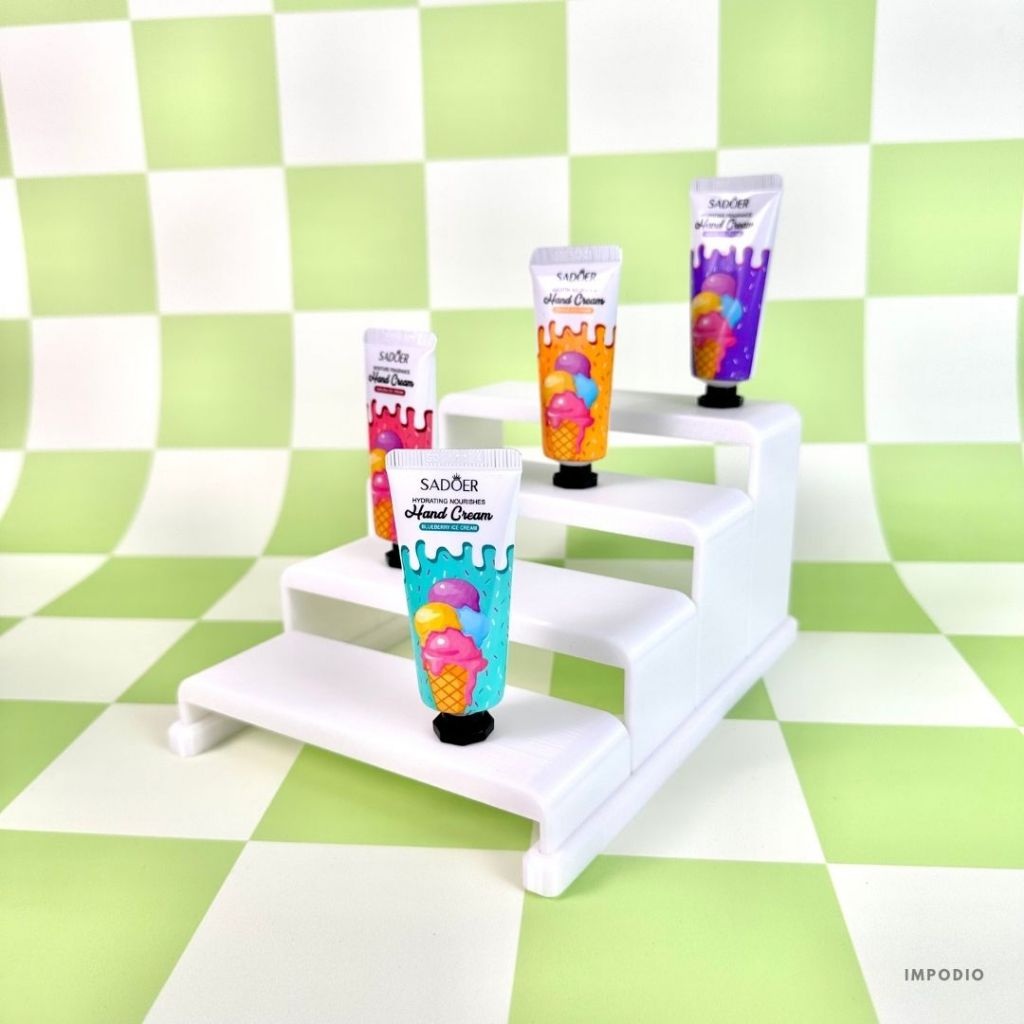 IMPODIO Tangga Display 3 Tingkat Bahan Resin thermoplastic - Rak Pajangan Miniatur / Koleksi / Action figure