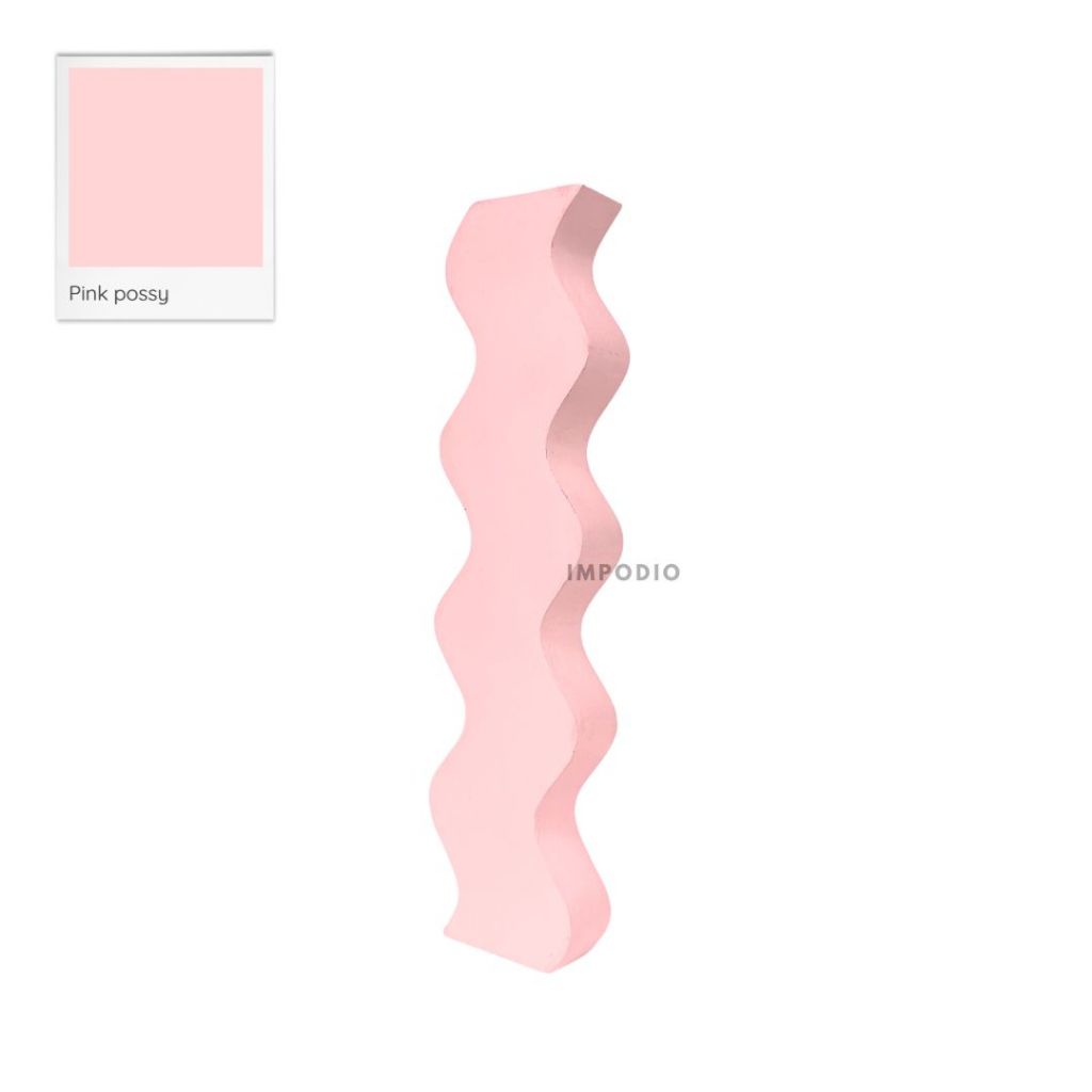 IMPODIO Geometry Wave Irregular Colorful - Properti Foto Produk Display Props Photography