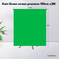 IMPODIO Kain Backdrop Studio HIJAU untuk Fotografi IMPODIO ukuran