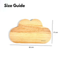 IMPODIO Talenan Kayu Pinus Bentuk Awan ukuran 30x17cm Wooden - tampak samping