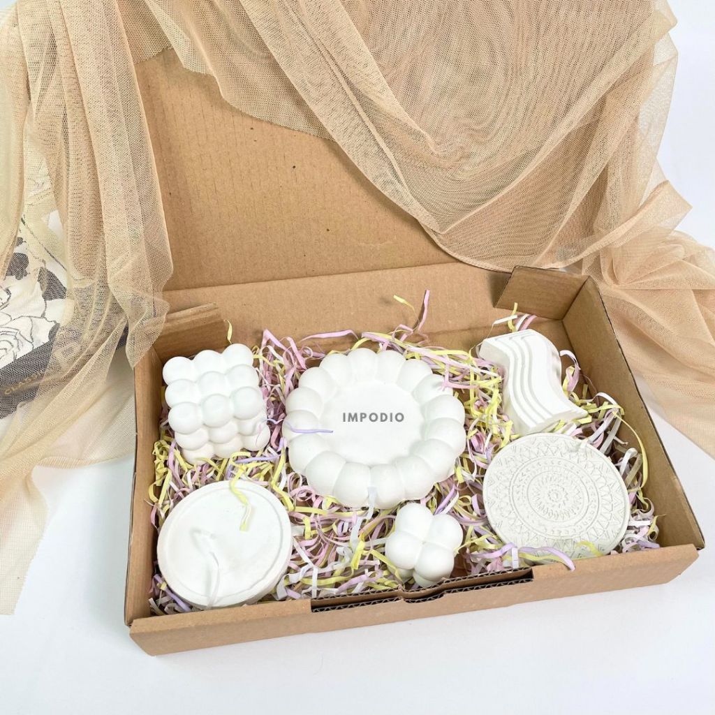 IMPODIO  Set Concrete Series Paket Hemat- Props Foto Semen Aesthetic