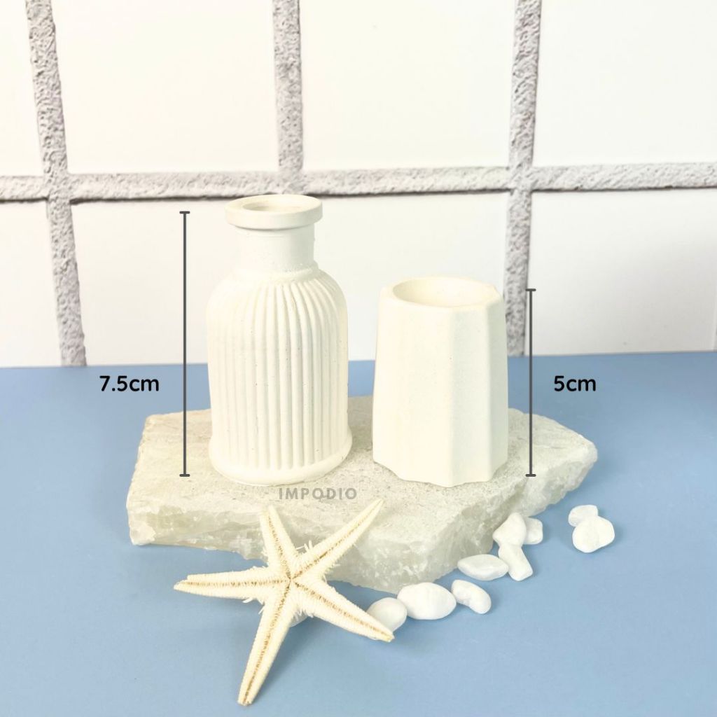 IMPODIO Props Concrete Dekorasi Rumah Minimalist - Aesthetic cement Properti Foto Produk