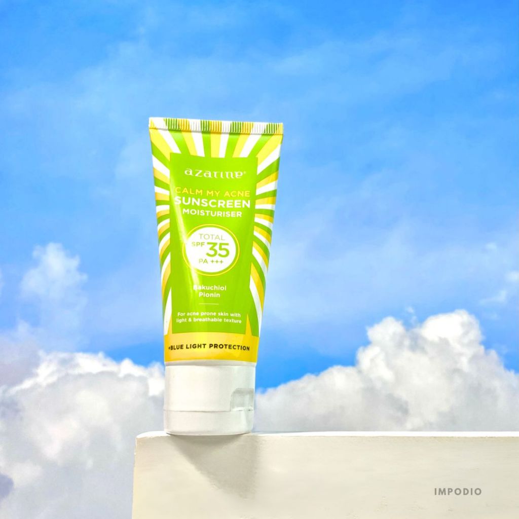 IMPODIO Background Paper Motif Awan Sky Ukuran 50 x 70 cm - Blue Cloud Latar Belakang Aesthetic Alas Fotografi Backdrop Produk