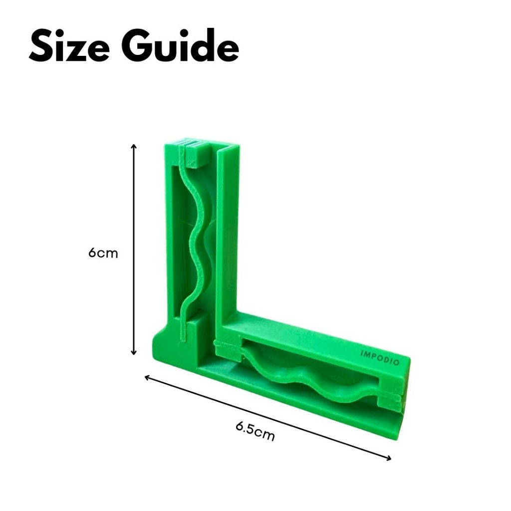 IMPODIO kaki L siku bahan resin microplastic - Invisible penyangga dudukan alasfoto / art board papan background photo
